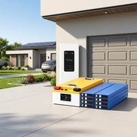 Sistem Penyimpanan Energi Tenaga Surya Rumah 12kW, Kit Panel Silikon Monokristalin MPPT, Baterai Lithium, Untuk Penggunaan Hunian/Vila