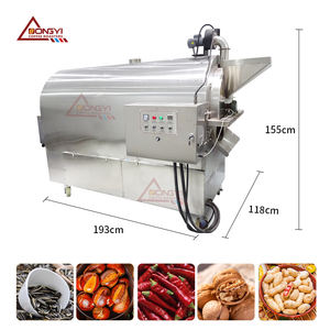 เครื่องคั่วเมล็ดมะม่วงหิมพานต์อัตโนมัติ ขายดี ขนาด 50กก. 100กก. 200กก. 300กก. สำหรับคั่วถั่วลิสง เมล็ดโกโก้ - Product Image 3