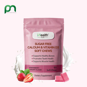 Comprimés à croquer à la saveur personnalisée, haute absorption de calcium et vitamine D3, pour la santé osseuse, prix usine certifié GMP - Product Image 1