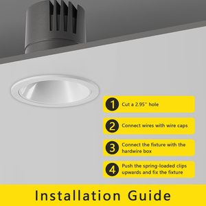 Montaje en pista Led Spot Light Trimless Led Spot Light Imán de 2 pulgadas Led Spot Light Fixtures - Product Image 3