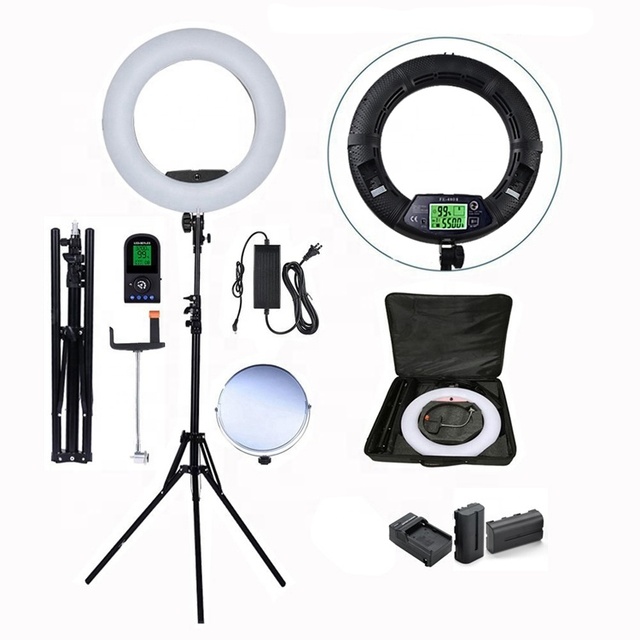 Top Sale 18" LED Dimmable Photo Video Ring Light Kit Professional Social Media Photography Studio Light 6ft Stand, Remote