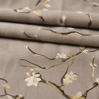Tissu imprimé numérique 100% polyester à motifs fins pour rideaux, literie, coussins, textile de maison - Fournisseur en gros en rouleau
