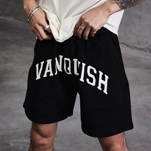 กางเกงขาสั้นลำลองผู้ชายขายส่ง สำหรับออกกำลังกาย เล่นกีฬา ผ้าแคนวาส พิมพ์ลายวินเทจ ระบายอากาศ แห้งเร็ว ผ้าไนลอน/คอตตอน สตรีทแวร์ มีกระเป๋า - Product Image 3