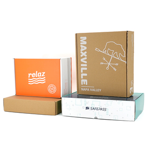 กล่องบรรจุภัณฑ์กระดาษคราฟท์กล่องกระดาษลูกฟูกสีขาวโลโก้กล่องไปรษณีย์ - Product Image 5