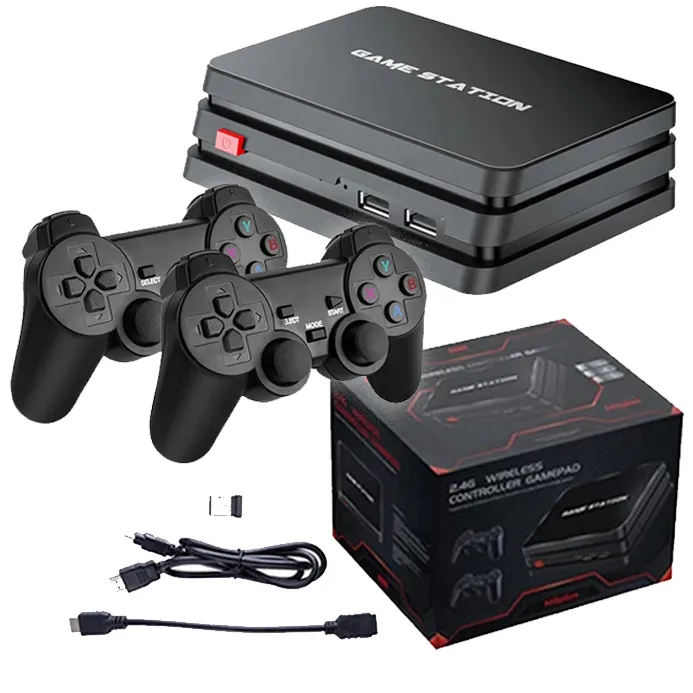 Amazon Asli M8plus M8 Plus Kotak Permainan Joystick 4K HD TV Built-In 10000 Konsol TV Retro Video Consola 10000 Game untuk PS1