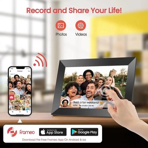 Cadre photo numérique intelligent IPS 10,1 pouces avec WiFi, partage à distance, écran tactile, rotation automatique – Le cadeau idéal pour les parents et les amis - Product Image 4