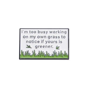 Broches en métal moulé de la série Word Phrase, minimalistes, motif tournesol floral, personnages de films et de séries <span class=keywords><strong>TV</strong></span>, épingles de revers pour vestes de la Fête du Poisson d'avril - Product Image 4