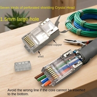 Connecteur de câble réseau blindé RJ45 Cat7 FTP 8P8C haute vitesse avec barre de charge durable pour des données fiables