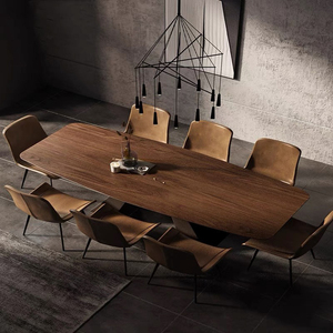 Collezione di Tavoli <span class=keywords><strong>da</strong></span> <span class=keywords><strong>Pranzo</strong></span> Allungabili Eleganti per 8 Persone, Arredamento Durevole per Cucina e Bar - Product Image 1