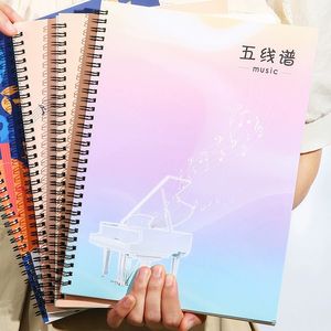 Cahier de partitions professionnel à espaces larges pour musiciens, livre de pratique musicale pour les élèves de piano et les débutants - Product Image 3