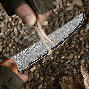 سكين صيد مصنوع يدوياً عالي الجودة من 67 طبقة من الفولاذ الدمشقي VG10، سكين شيف ياباني مستقيم للتقشير والتقطيع وأداة للمطبخ - Product Image 5