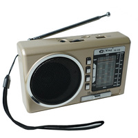 Radio rétro multi-bandes avec pointeur, rechargeable par carte USB, radio ancienne pour personnes âgées