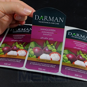 Vinyl không thấm nước dầu gội nhãn Sticker Matte trong suốt lá vàng Logo letterpress in ấn nhãn cuộn cho dầu gội đầu - Product Image 4