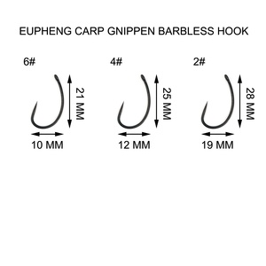 Cạnh Tranh Barbless Câu Cá Móc EP-9221 Ướt Fly Hooks Không Có Barb Móc Câu Cá - Product Image 4