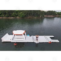 Plataforma Flotante Inflable para el Mar, Isla Flotante Estable en Agua de Océano, Tamaño y Color Personalizados, Plataforma para el Mar, Plate-forme Gonflable para Familias