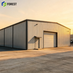 Entrepôt commercial modulaire préfabriqué à grande portée en acier, centre de distribution commercial à forte capacité de charge - Product Image 1