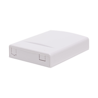 Boîtier de terminaison fibre optique intérieur FTTH SC/APC 2 cœurs, prise murale FTTH 1 port 90x120mm PC/ABS Blanc