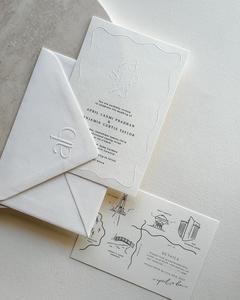 Thiệp chúc mừng có phong bì ép nổi cá nhân hóa, giấy có vân mờ, in logo lên phong bì - Product Image 4