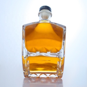 Botella De Cristal Al Por Mayor De Encargo 500ml 700ml 750ml <span class=keywords><strong>Del</strong></span> <span class=keywords><strong>Ron</strong></span> Gin Tequila Whisky Brandy Vodka Con Corcho - Product Image 2