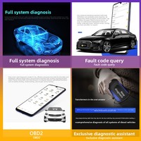 HUMZOR ND308 Instrument de diagnostic automobile et décodeur pour 54 véhicules de tourisme, outil de détection OBD OLIVER, compatible 12V