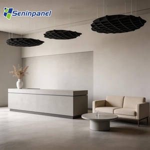 Panneaux acoustiques absorbants le son Seninpanel en PET, panneaux acoustiques suspendus en <span class=keywords><strong>tissu</strong></span>, panneaux acoustiques décoratifs ignifuges, panneaux acoustiques décoratifs pour plafond, déflecteurs acoustiques pour plafond - Product Image 1