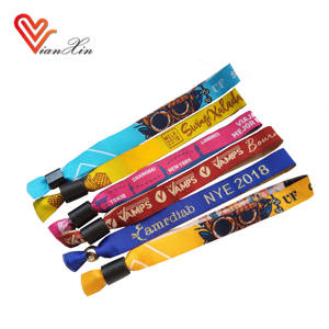 Nueva Pulsera de Plástico de Un Solo Uso/Pulsera de Tela para Festivales/Pulsera Tejida de Poliéster para Eventos - Product Image 5
