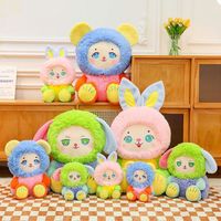 Ensemble de mini jouets en peluche à poils longs - Animaux en peluche super doux et câlins, adorables lapins, chiens, souris, poupées, cadeau d'anniversaire parfait