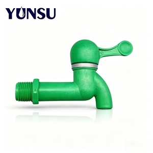 Robinet de cuisine moderne à montage sur plancher, en plastique vert, avec joint de diaphragme à friction nul breveté DN15, à débit d'eau élevé - Product Image 1
