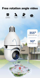 מצלמת נורת לד אלחוטית Vi365 E27 2MP, מצלמת אבטחה פנימית CCTV, הקלטת אודיו ווידאו 360 מעלות, ראיית לילה IPC - Product Image 6