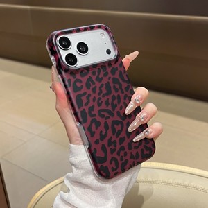 Coque de protection antichoc pour iPhone 18 17 16 Pro Max, motif léopard double couche IMD, coque arrière rigide personnalisable OEM pour fille tendance - Product Image 2