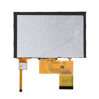 Módulo de Pantalla LCD TFT de 4.3 Pulgadas, Resolución 480*272, Brillo de 500cd/m2, Color Negro Normal, Interfaz RGB de 24 bits, GT911/I2C, Táctil