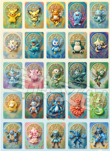 YQB Wholesale Pokemond Metal Card 3D Relief CardCollectible TCG Trading Carrom Blind Apanese Funny Fan Art BoxBoard Mystery Box - Product Image 3