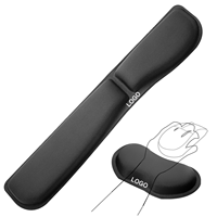Ensemble de repose-poignets pour clavier en mousse à mémoire de forme Support de coussin pour souris, repose-poignets pour clavier de conception pliable