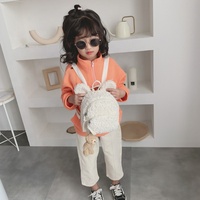 Mode mignon design dessin animé en peluche enfants sac à dos haute qualité garçons et filles étudiant sac d'école