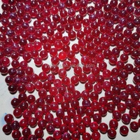 Prix de gros # 5 Perles de Rubis Étoilé en Corindon Rouge 3mm-6mm pour la Fabrication de Bijoux, Pierres Précieuses Libres, Perles de Rubis en Corindon pour Bracelet
