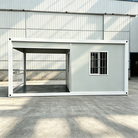 Maison conteneur préfabriquée facile à installer, étanche et isolée, pour petit logement modulaire, bureau mobile ou dortoir de chantier