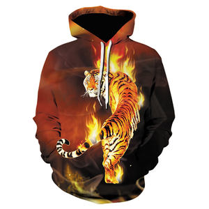 Fitspi Animal King Tiger felpa con cappuccio stampata in 3d top <span class=keywords><strong>uomo</strong></span> donna Funny Street Fashion Casual Trend sport felpe oversize - Product Image 6