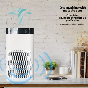 Purificatore d'Aria a Tre Lati con Rotazione a 300 Gradi, Controllo Vocale, Telecomando, Rilevatore Anti-Registrazione, Portata 2-8m, per Uso in Conferenze - Product Image 2