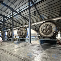 Machine de pyrolyse abordable pour le recyclage des pneus et des déchets plastiques en carburant, ligne de production de recyclage des pneus, machine à pyrolyse de pneus 10t