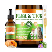 Produit phare : Gouttes de prévention contre les puces et les tiques pour chiens, à base d'extraits végétaux et de multivitamines, pour soutenir la santé immunitaire de la peau, fabrication OEM
