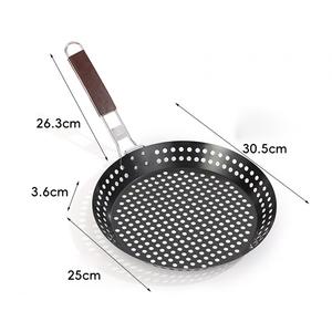 Piastra per Barbecue in ghisa antiaderente per grigliare per campeggio pesca frittura compatibile con fornello a induzione - Product Image 3