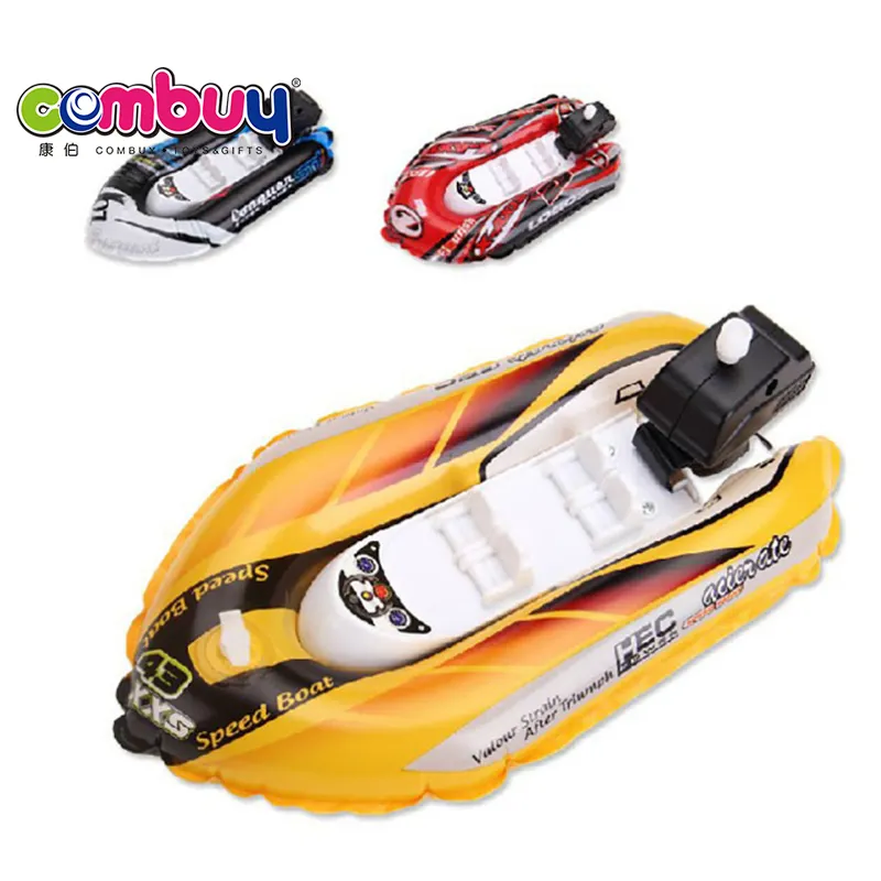 Hot selling water game plastic toy small kids play diy inflatable boat