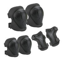 Ensemble de protections professionnelles pour genoux et coudes en matériau composite à coque dure 6-en-1 pour enfants, garçons et filles, pour le skateboard et le roller en ligne