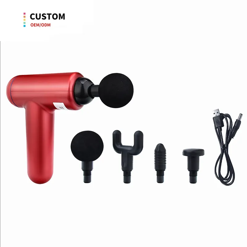 Wholesale Cordless Portable rechargeable Handheld Vibration Body Massager Muscle Deep Tissue Massage Gun