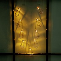 Ventes directes d'usine vente chaude intérieur et extérieur nordique métal larme LED fée chaîne lumière vacances vue sur la mer lumière