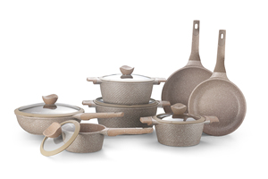 Marble Color <strong>Fish</strong> Scale Pattern Casserole with Silicone Lid Soup &amp; Stock <strong>Pots</strong> with Induction Bottom - Product Image 6