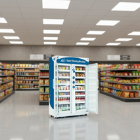 Máquina Expendedora Inteligente Refrigerada GS Vending 1100L para Alimentos Frescos y Frutas, con SDK, Compatible con ADA, Monitoreo Remoto, Pago con Tarjeta, 4G LTE
