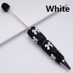 Bolígrafo Decorativo con Lazo Brillante y Cuentas de Diamantes de Imitación Negros, con Recubrimiento UV, para Manualidades con Arcilla - Product Image 4