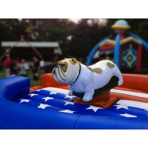 Şişme RODEO BULL köpek sürme oyunu, mekanik boğa köpek zorlukları, şişme boğa sürme makinesi Rodeo artı Bulldog sürmek - Product Image 3
