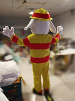 Costume de mascotte gonflable géant de pompier et chien de la police, populaire pour les fêtes, en promotion